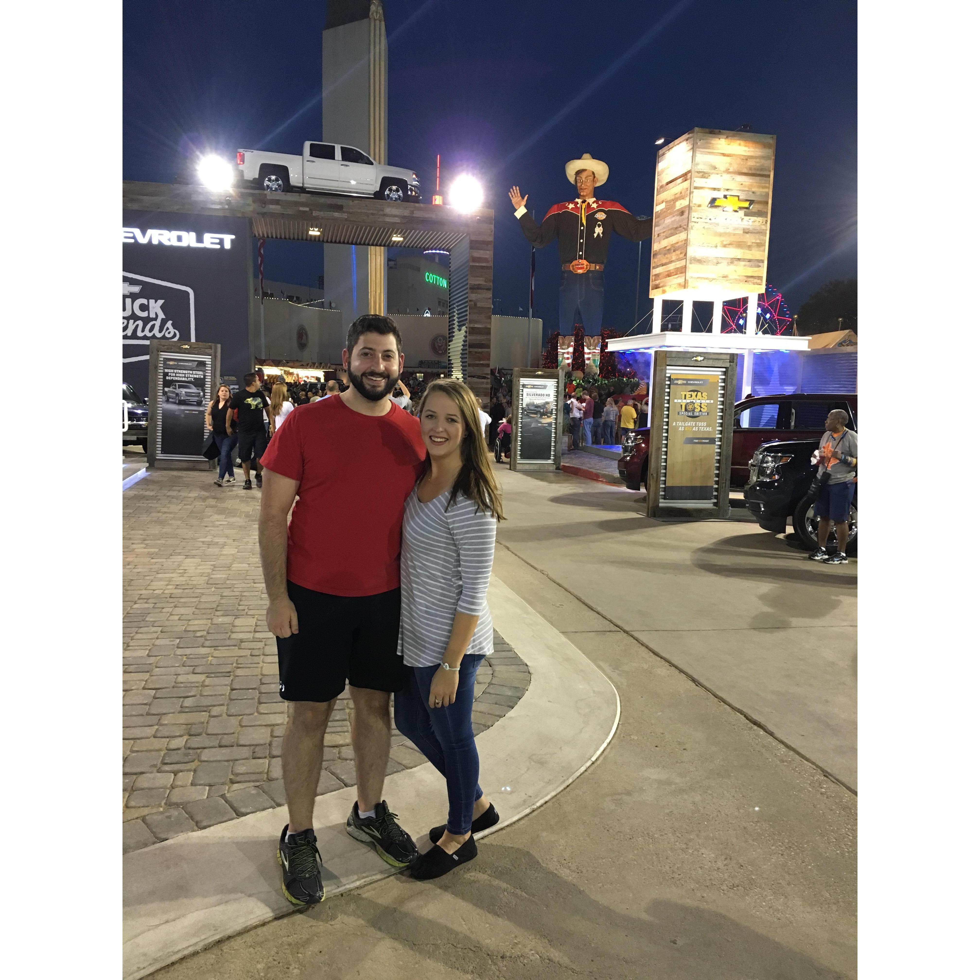 When we met I lived in downtown Dallas near the stockyards.
