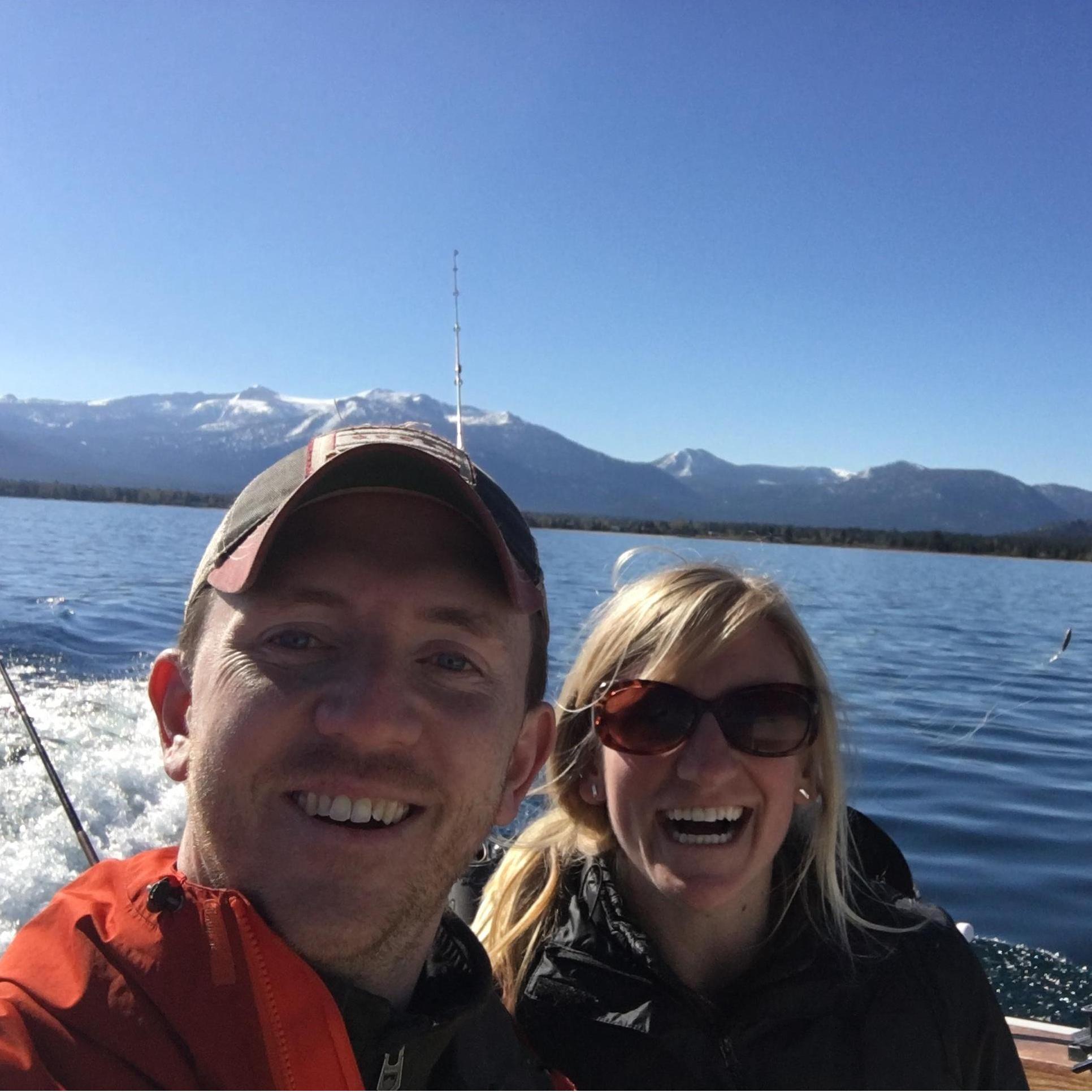 Pretending we know how to fish in Lake Tahoe (May 2017)