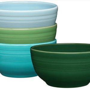Mixed Aegean Bistro Coupe 5 1/2 Inch Cereal Bowl 22 oz, Set of 4
