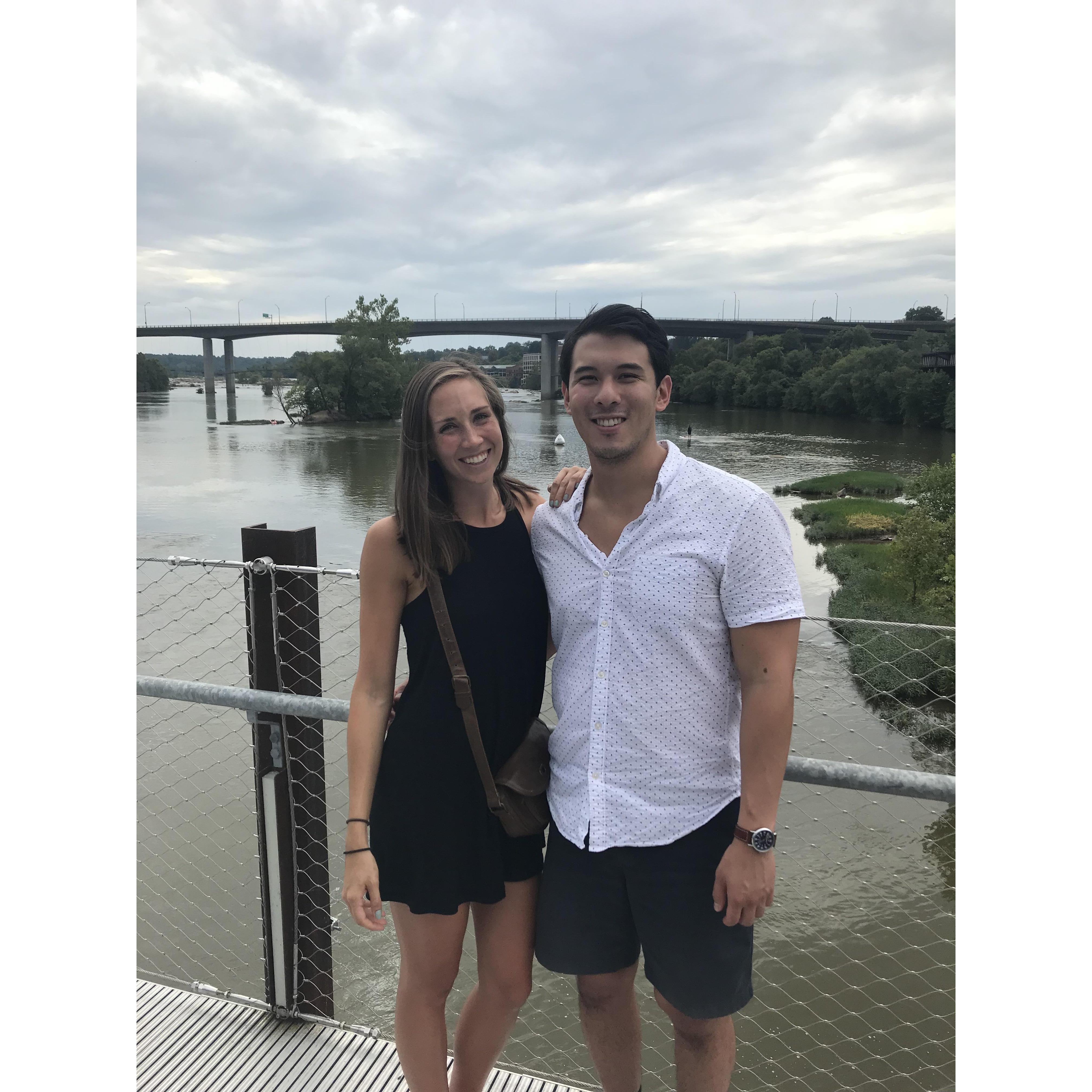 Brown's Island bridge in Richmond, VA