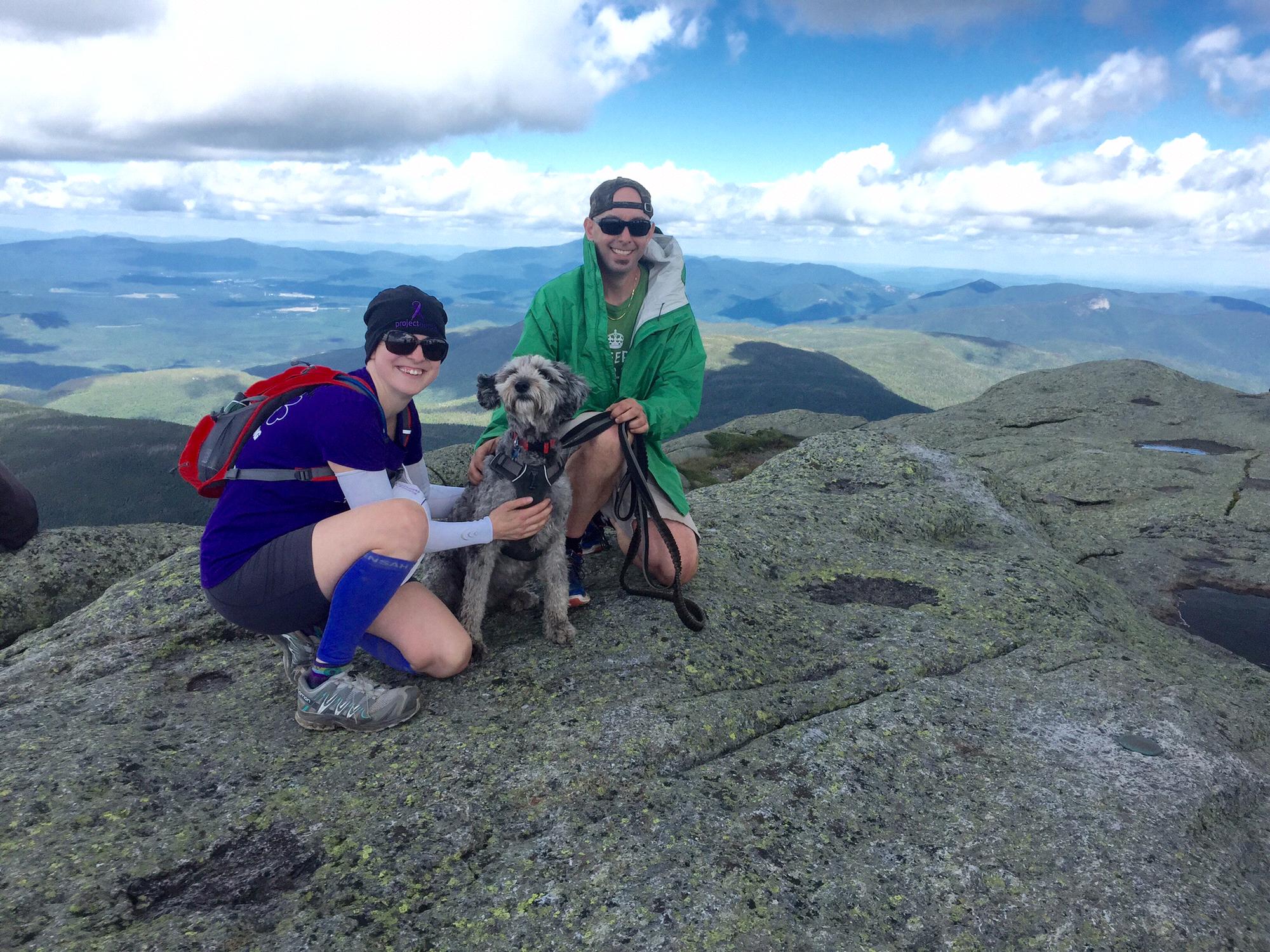 Just outside of Lake Placid. Top of Mount Marcy, highest point in NY State, 5,343ft.