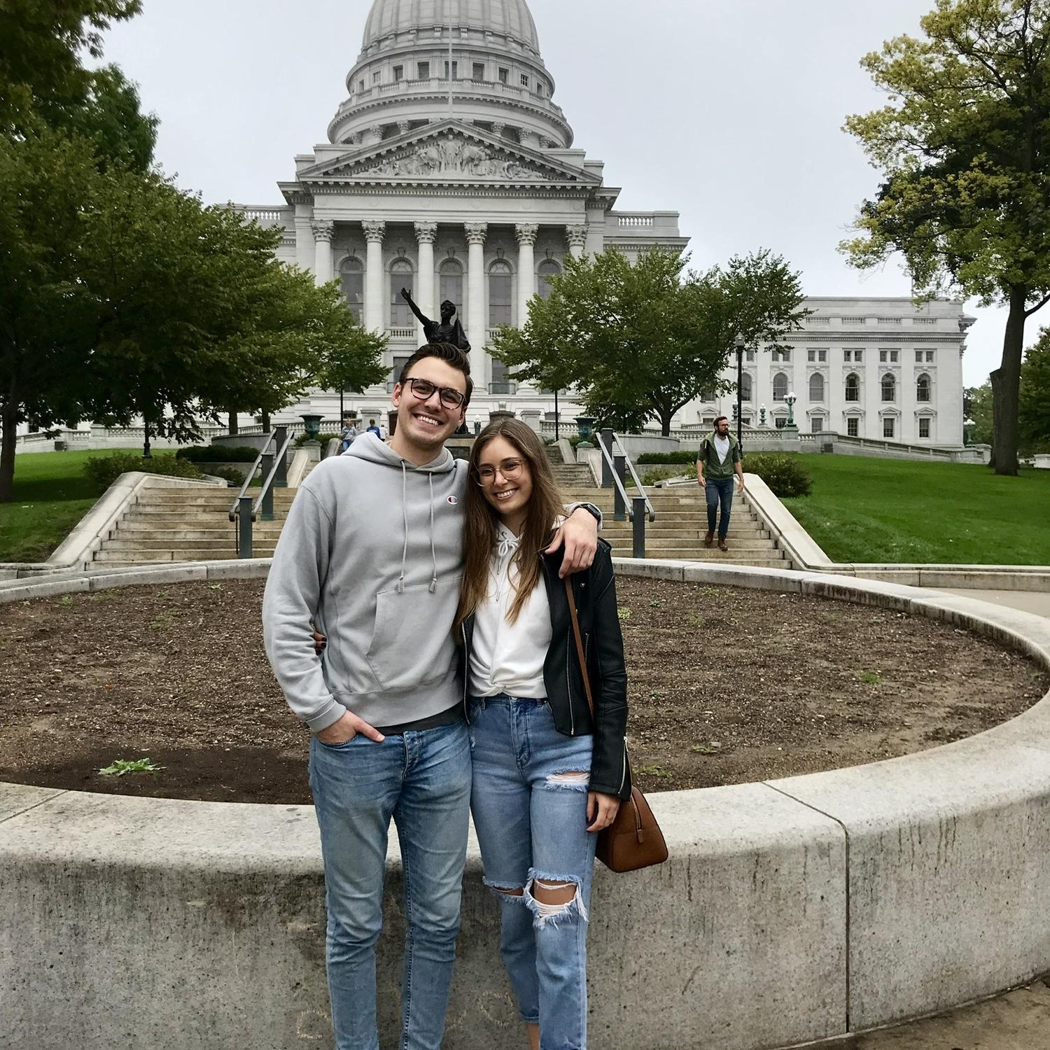 First Wisconsin Game Day together! Go Badgers!
