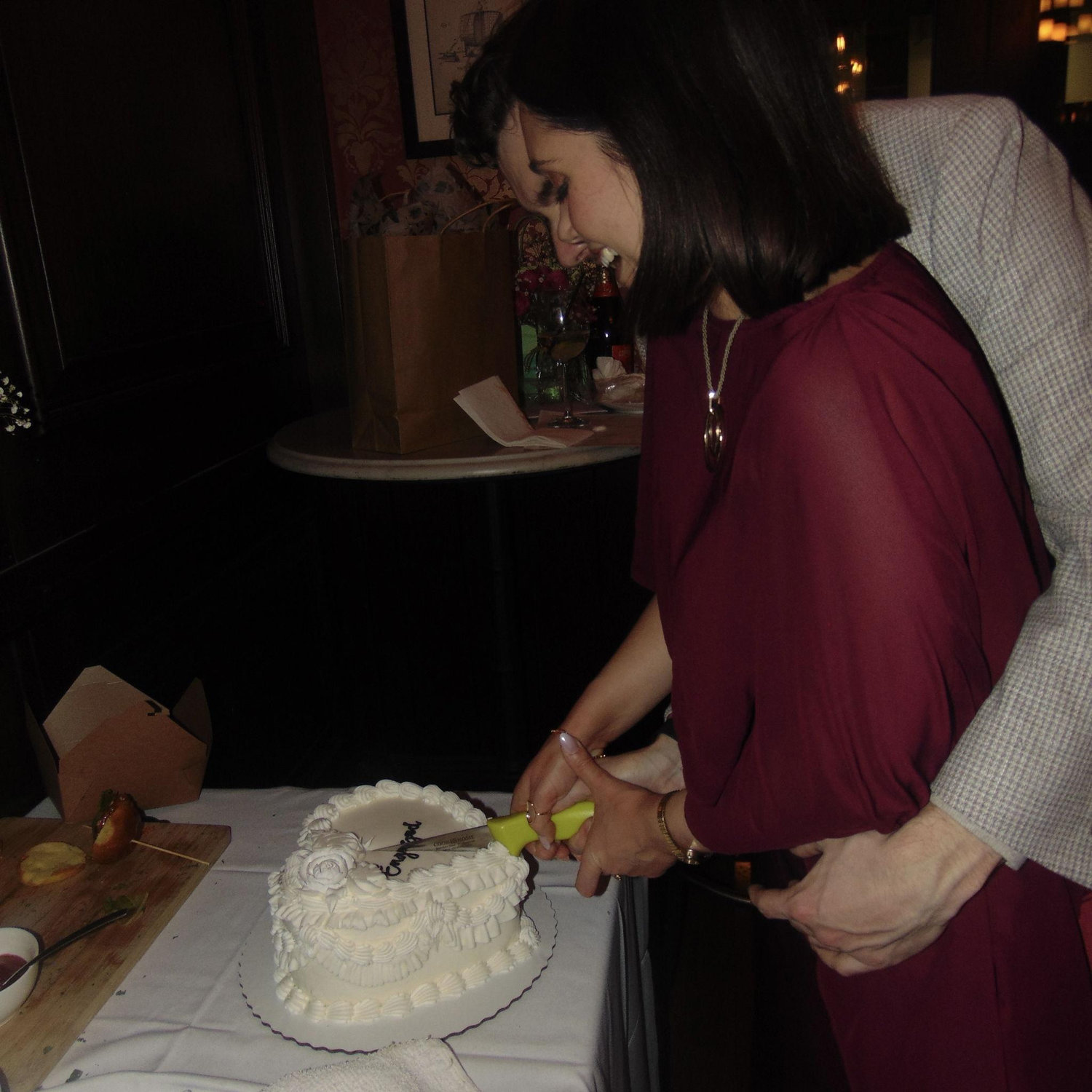 The night we got engaged!