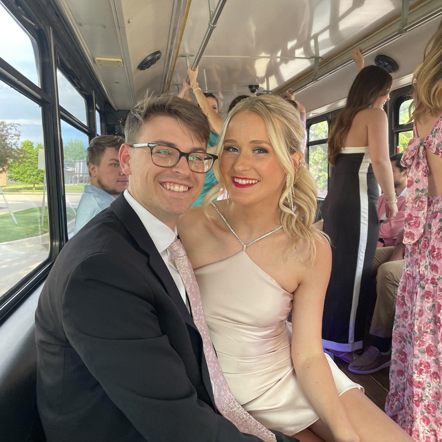 First photos together! Ashley took Kale to her senior year sorority formal. He was a hit with her friends!