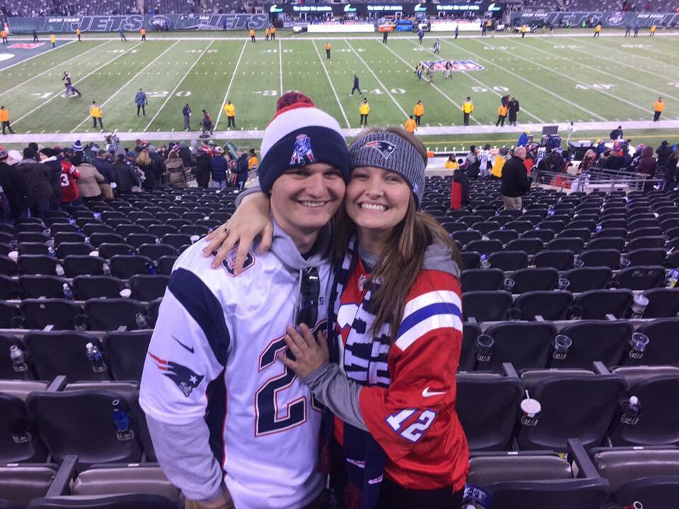 Our second Patriots game together!