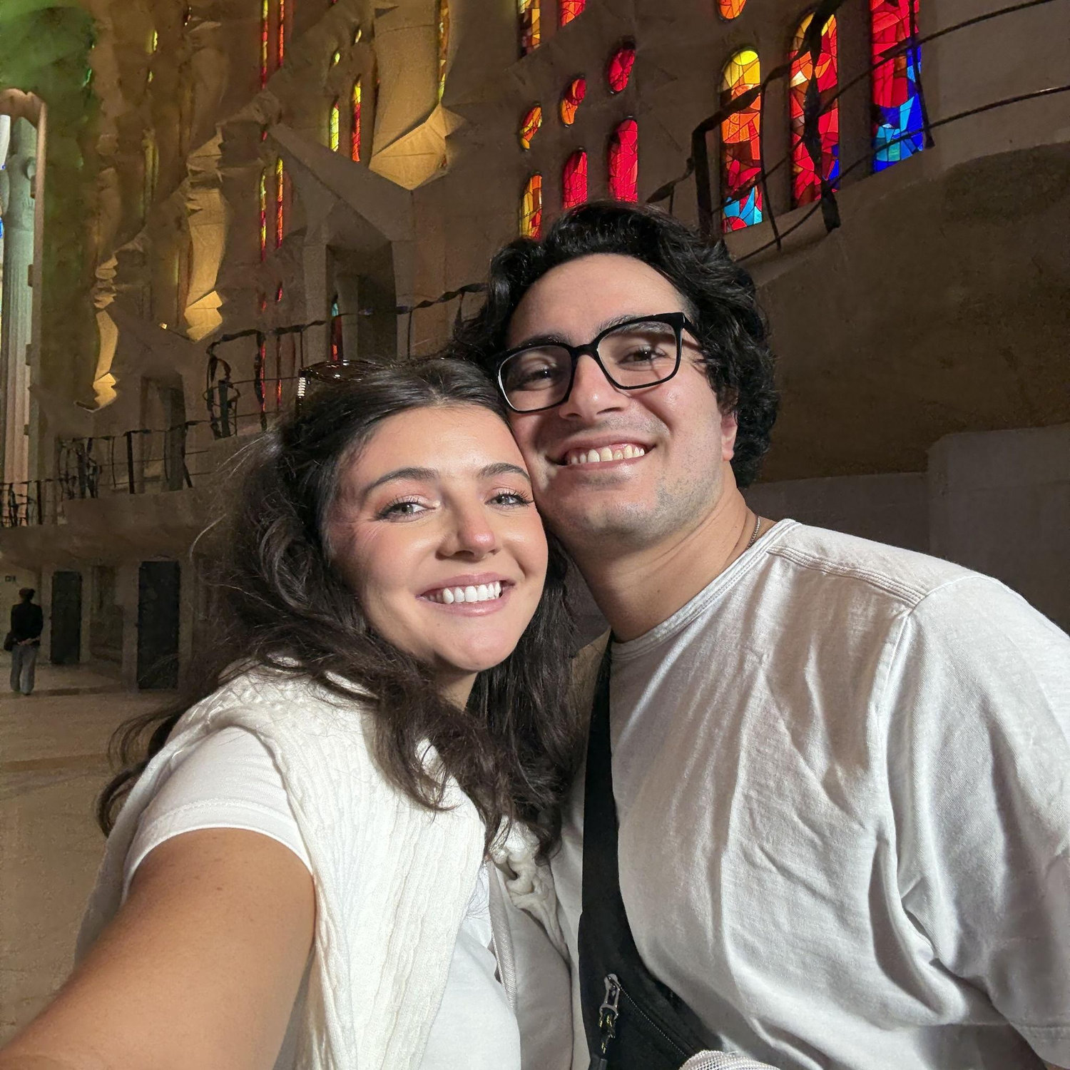 La Sagrada Family - the day we got engaged!
