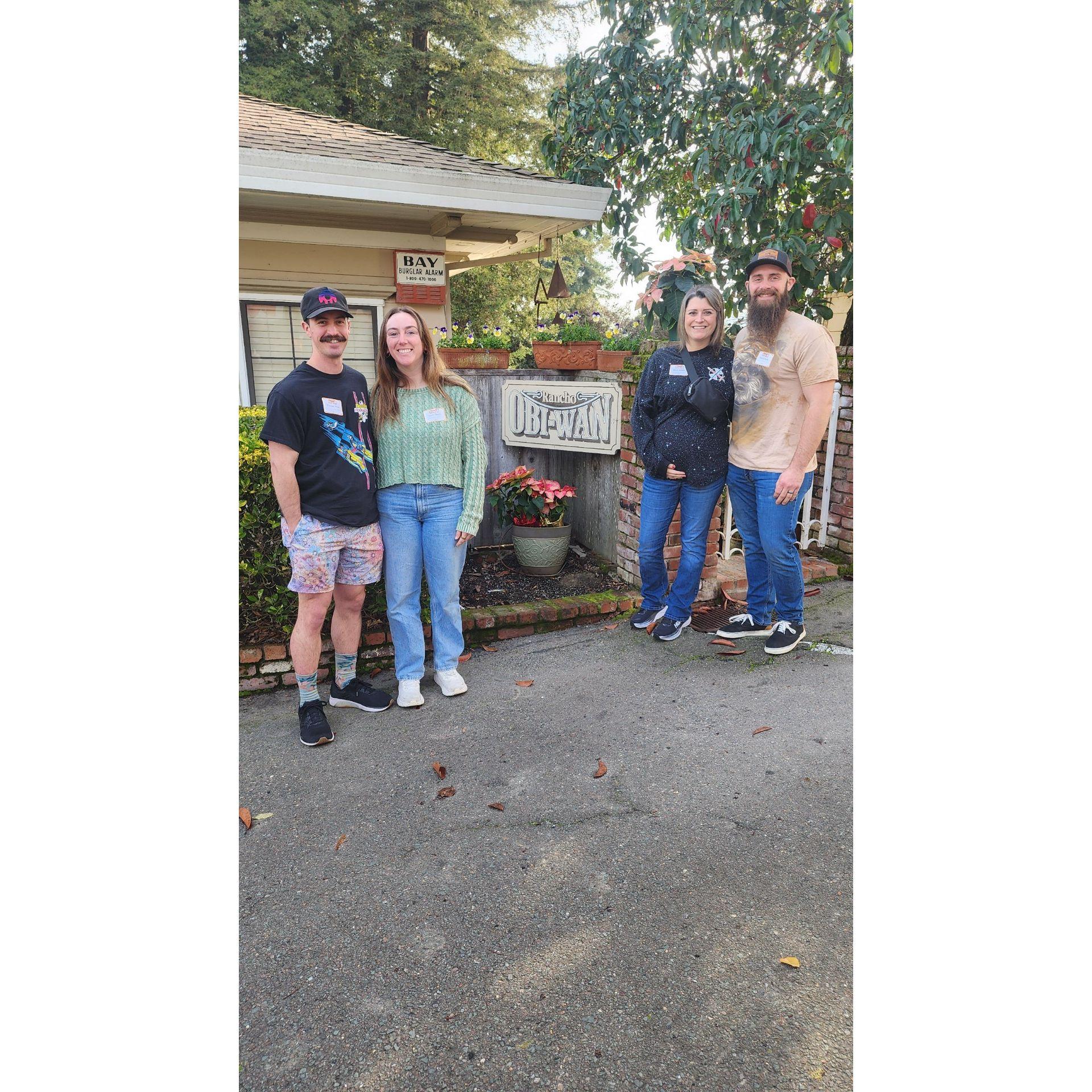 Rancho Obi Wan with our friends Brad and Heidi