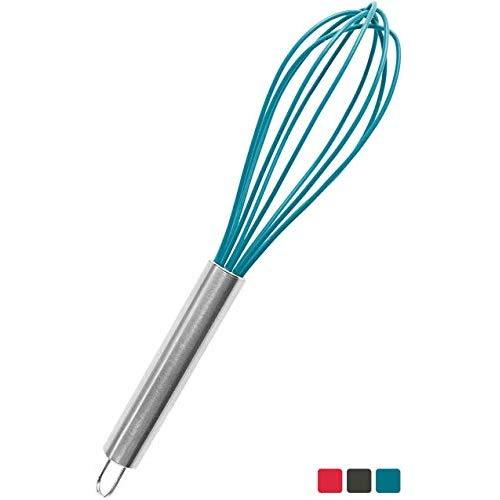 StarPack Basics Silicone Whisk, High Heat Resistant to 480°F, Non-Stick Safe Silicone Whisk (Teal Blue)