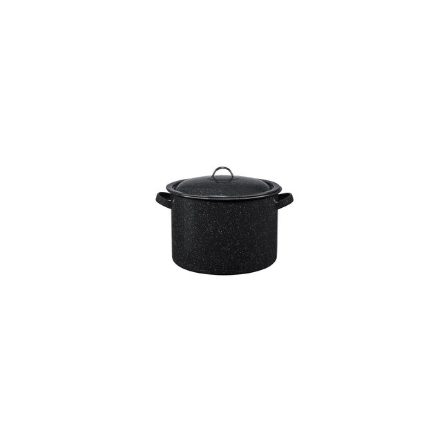 Granite Ware Porcelain Enamel Stew Pot 7.5 qt Black