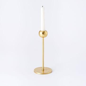 Aaron Probyn Brass Candleholder, Large, Set of Two