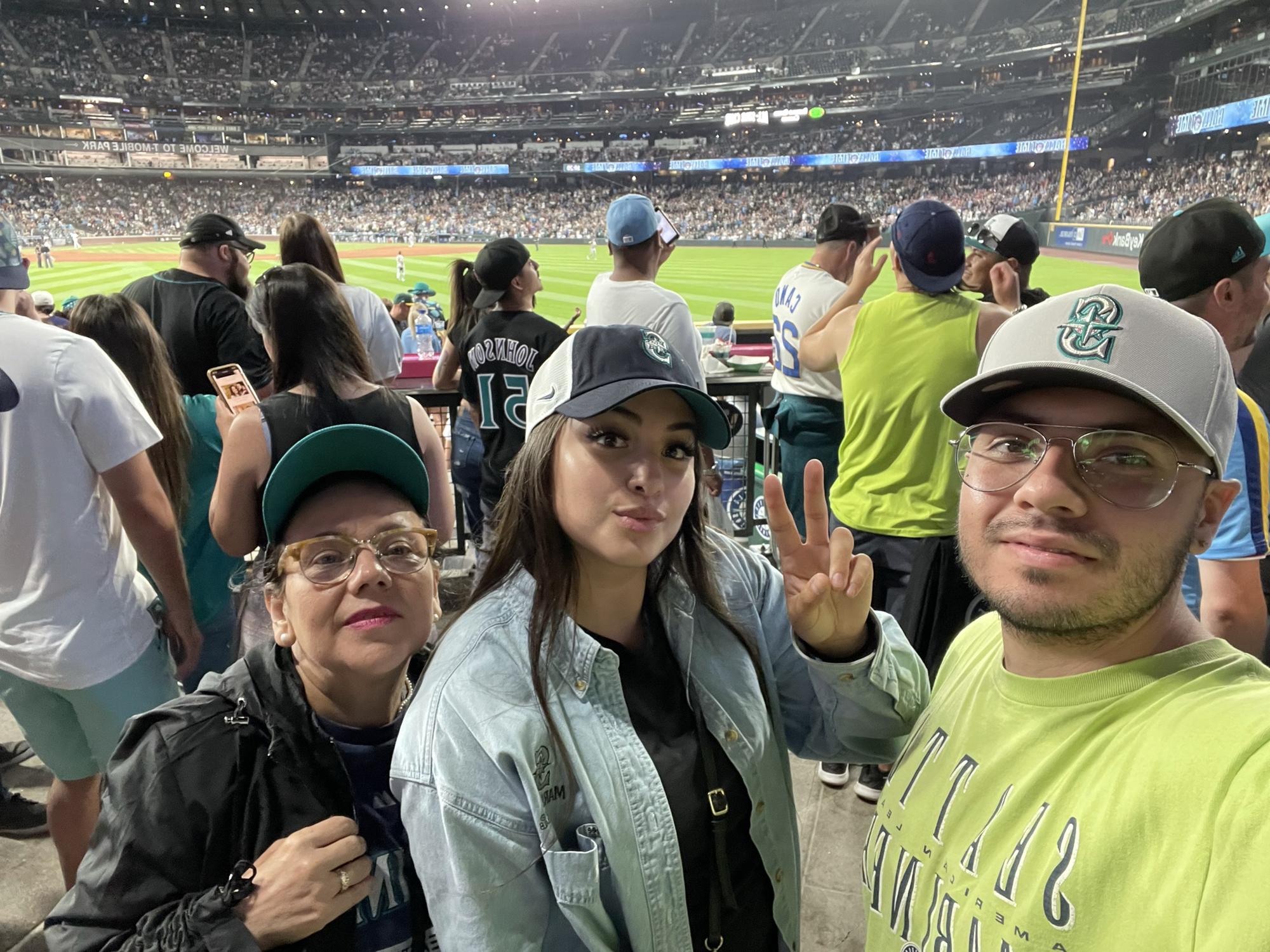 Mama Maria, Ari & I at her First Baseball Game!⚾️🍿