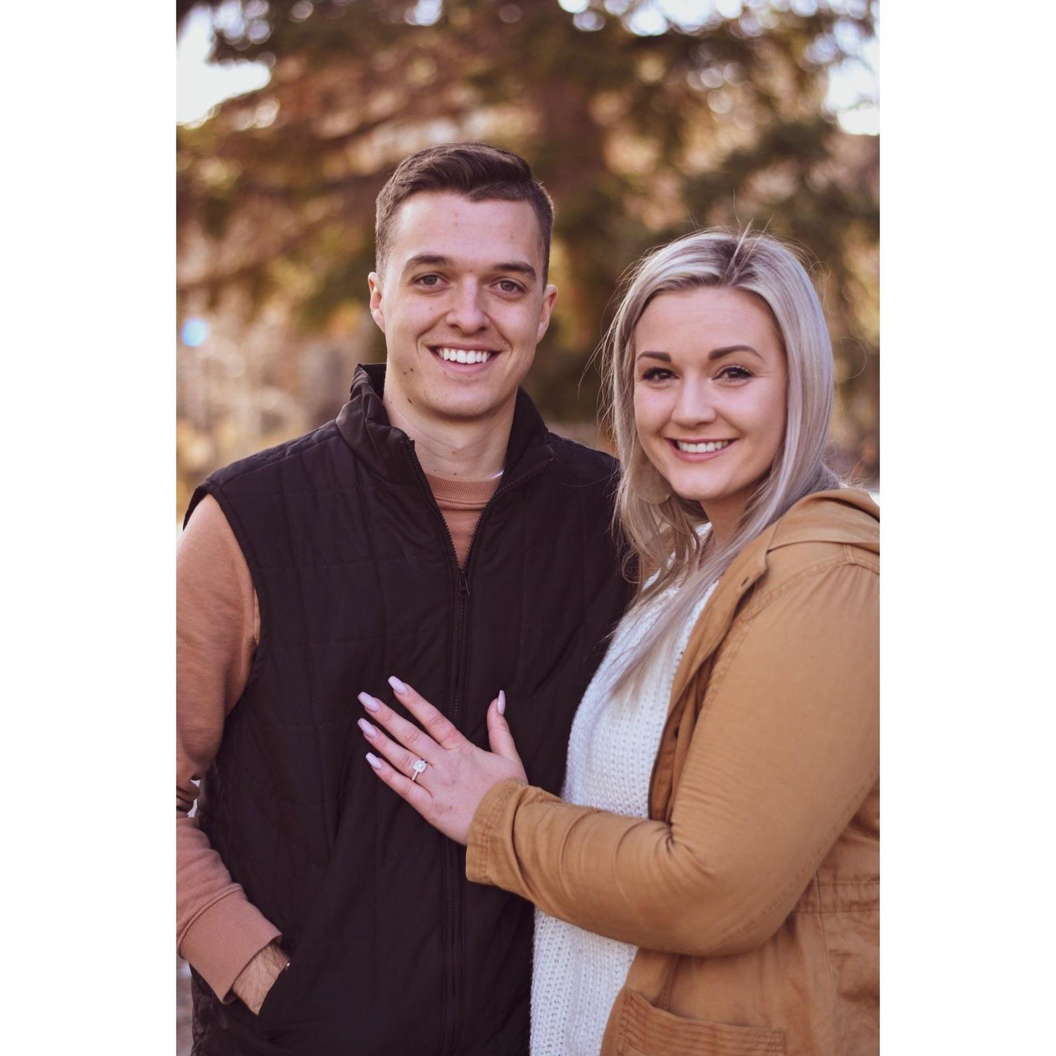 Right after we got engaged Fall 2018 Laramie, WY PC: Laurel Place
