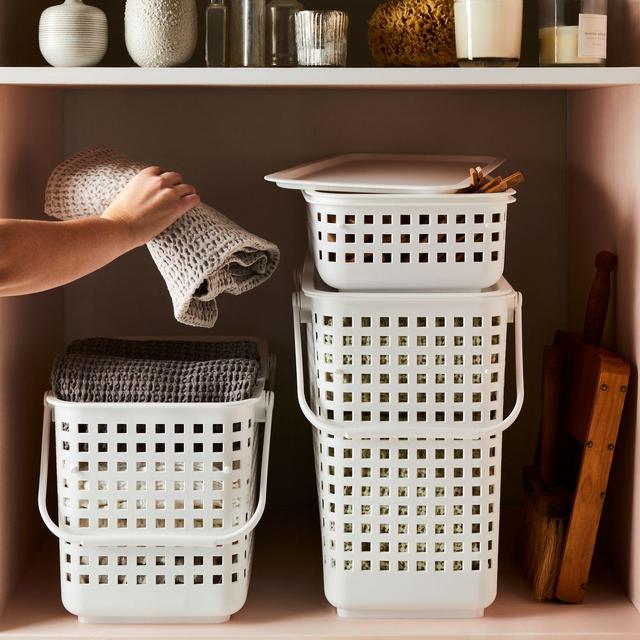 Modular Stacking Baskets with Lid