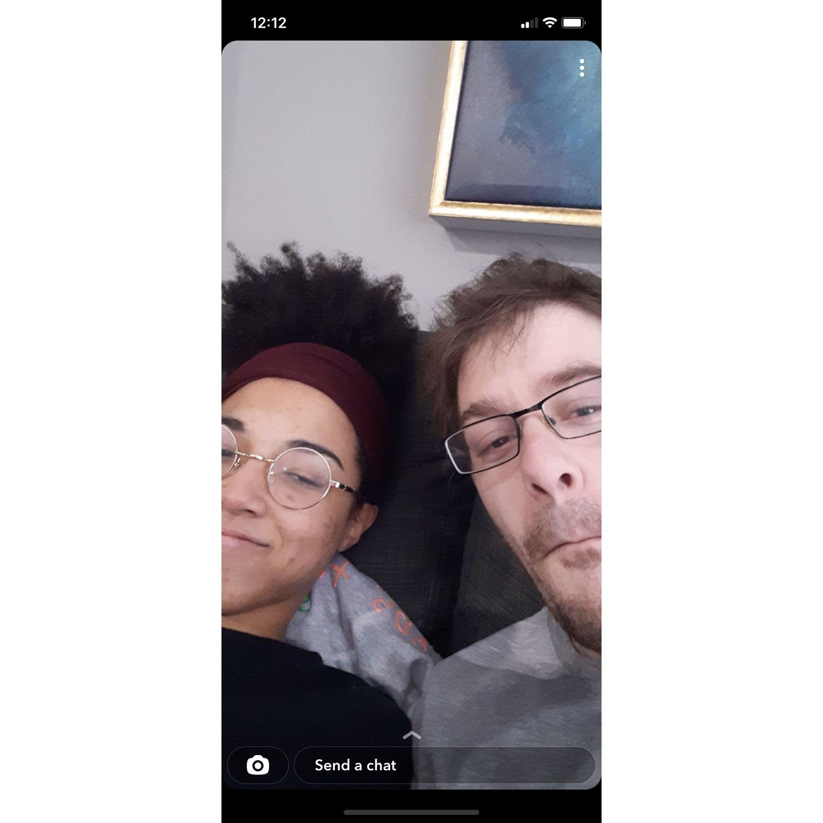 Early snapchat of one of the first times Luke visited Madison in Ohio.