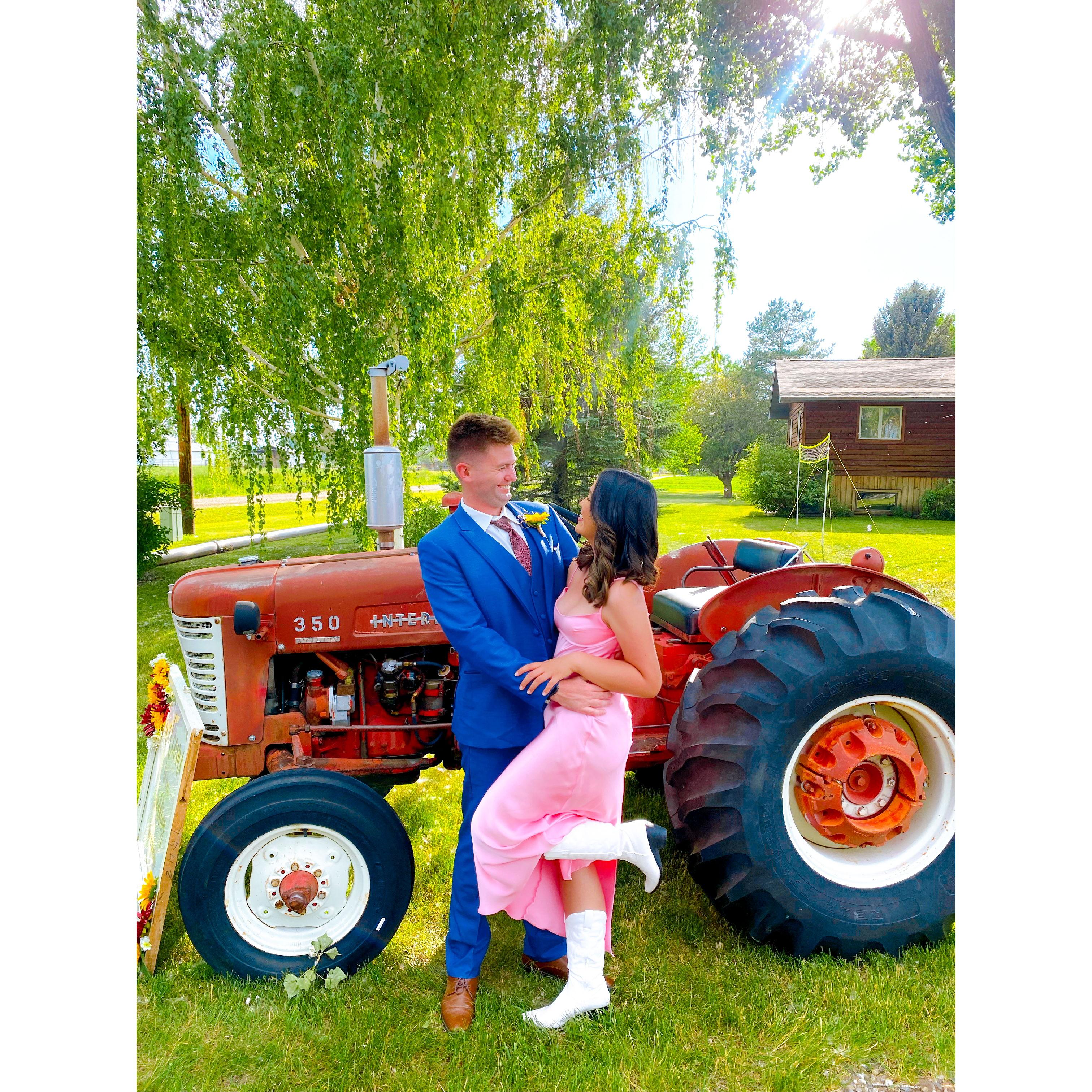 Celebrating Jon's wedding in Montana!