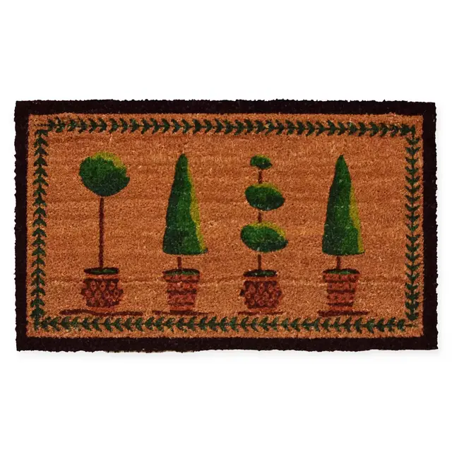 Calloway Mills Topiary 17" x 29" Multicolor Coir Door Mat