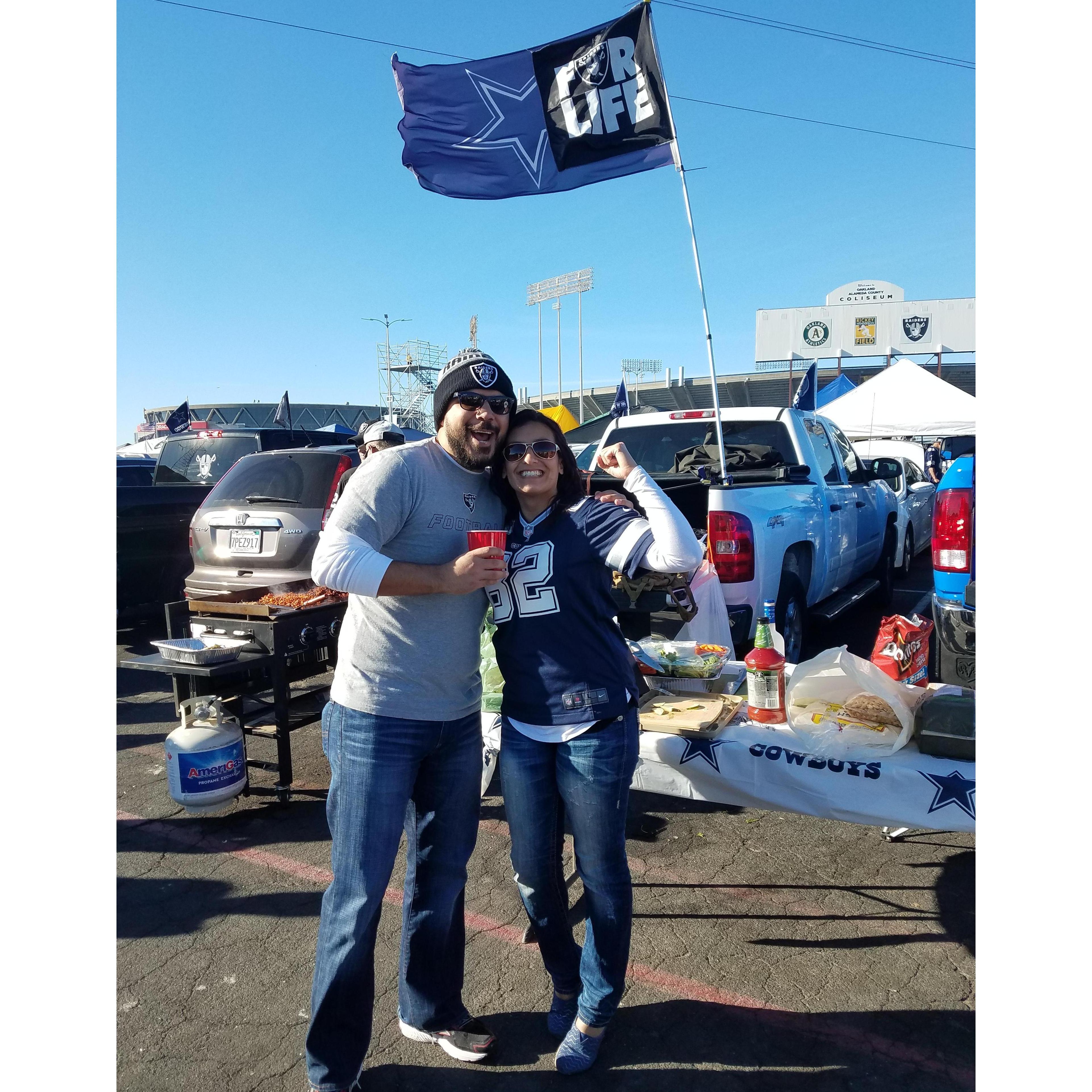 First Cowboy vs Raider game! Just FYI- cowboys won!