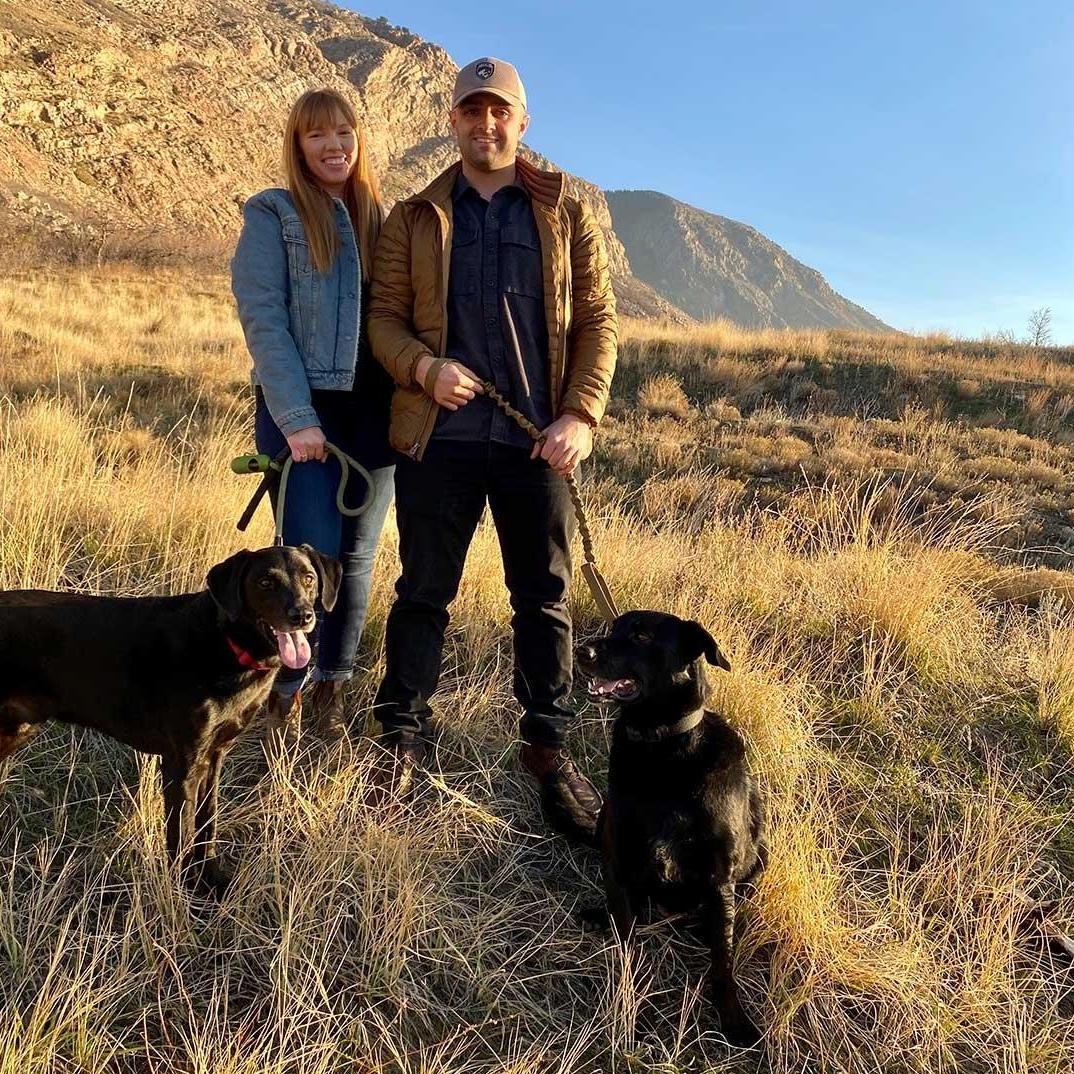 Family photos with our sweet boys! Jax on the left, Jasper on the right. Tyler adopted both of them, and they have accepted me into their pack! I love my boys!