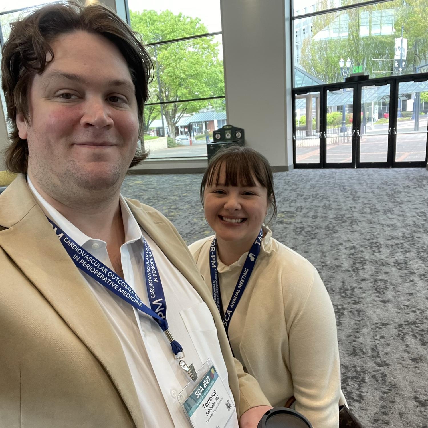 Conferencing together at the Society for Cardiothoracic Anesthesiologists Annual Meeting in Portland, OR