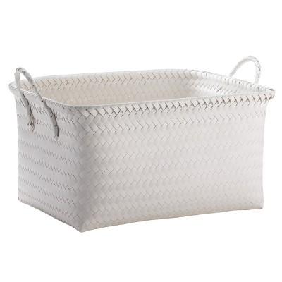 Large Woven Rectangular Storage Basket White - Room Essentials™