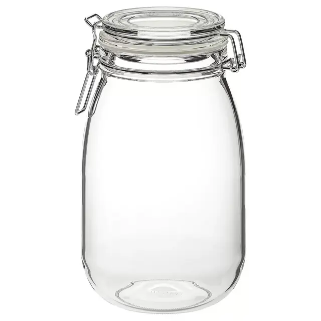 KORKENJar with lid, clear glass1.9 qt