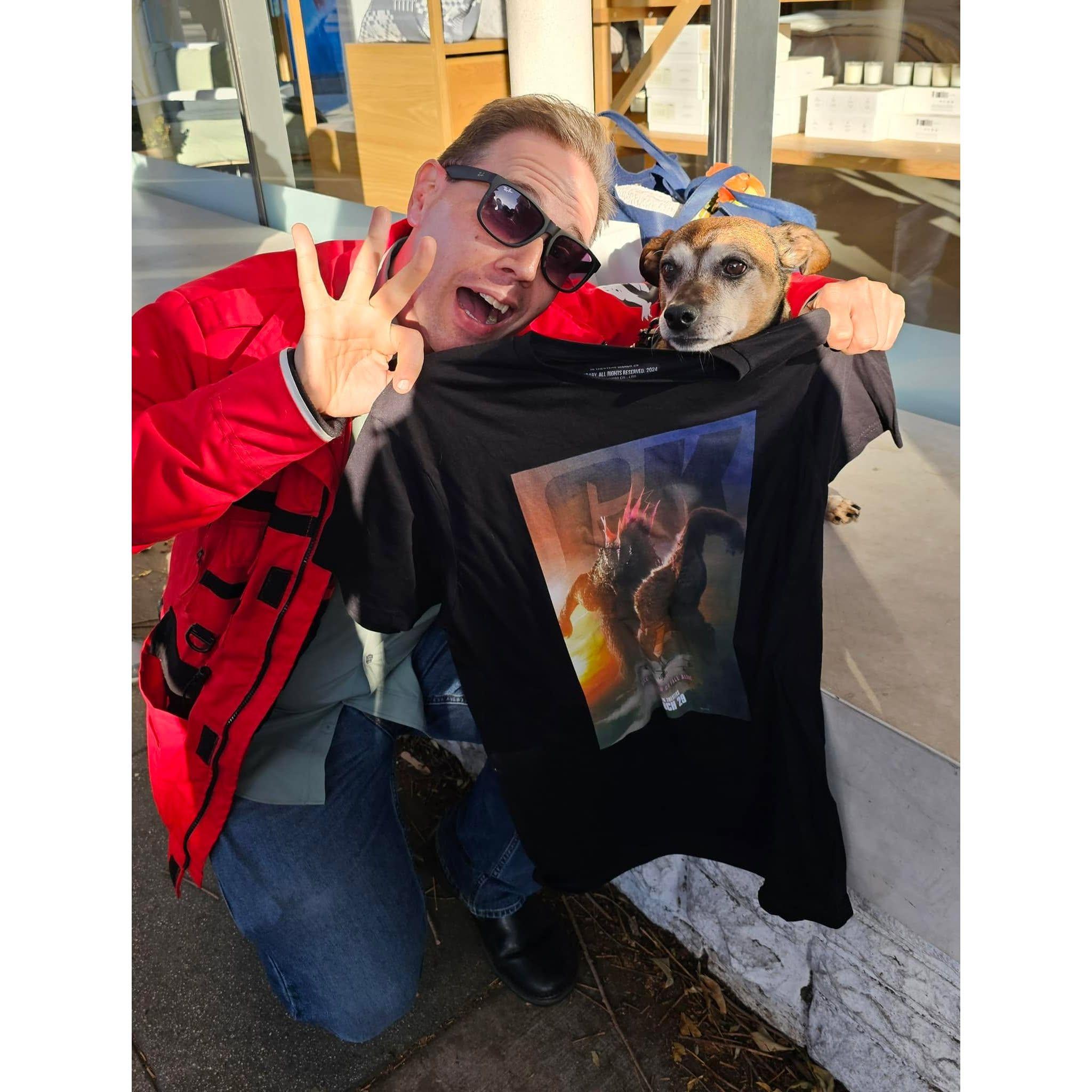 Cody takes Teddy to his first movie... Godzilla!