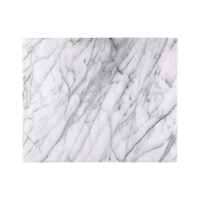 Thirteen Chefs Large Marble Pastry Board 20 x 16 For Rolling Dough with Rubber Feet, Very Heavy