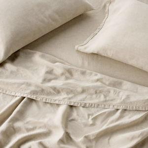100% Linen Sheet Set - King Sized in Ivory Casaluna