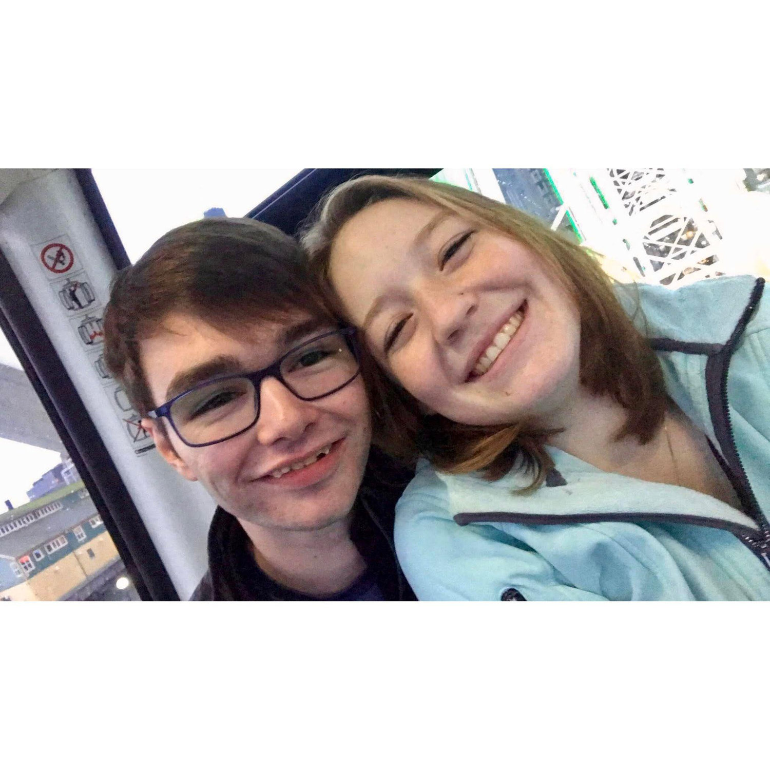 Our first photo together
