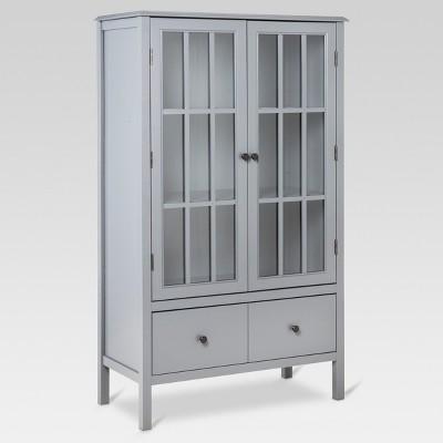 Windham Tall Storage Cabinet with Drawer Gray - Threshold™