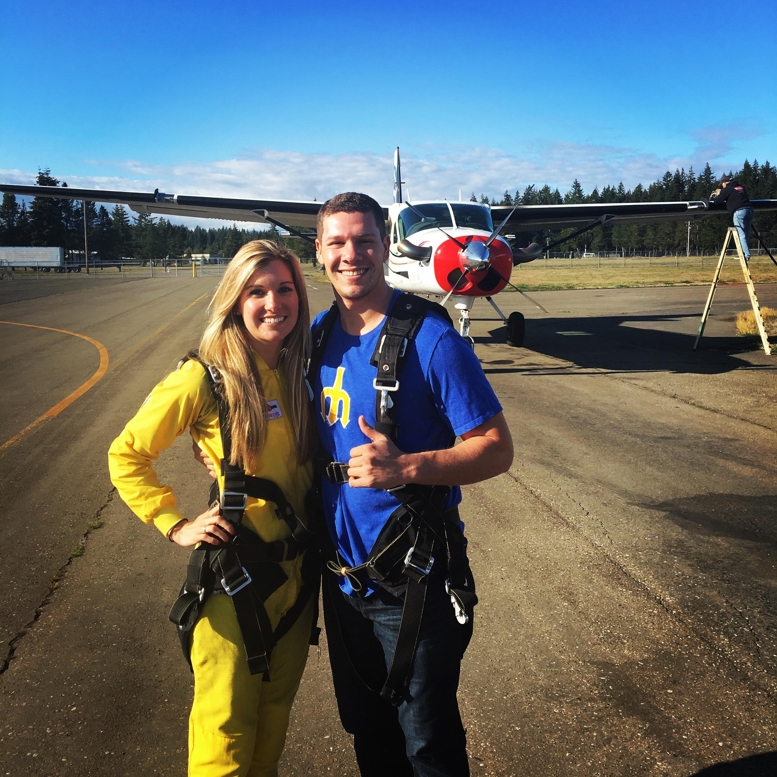Skydiving for Rob's golden birthday!