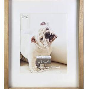 Home Natural Walnut Stain Wood Frame with Mat by Studio Décor®