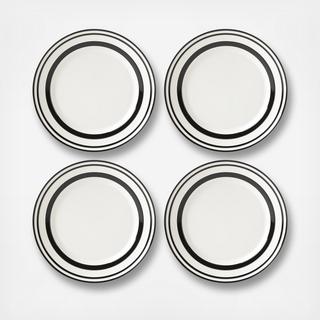 Sculpted Stripe Accent Plate, Set of 4