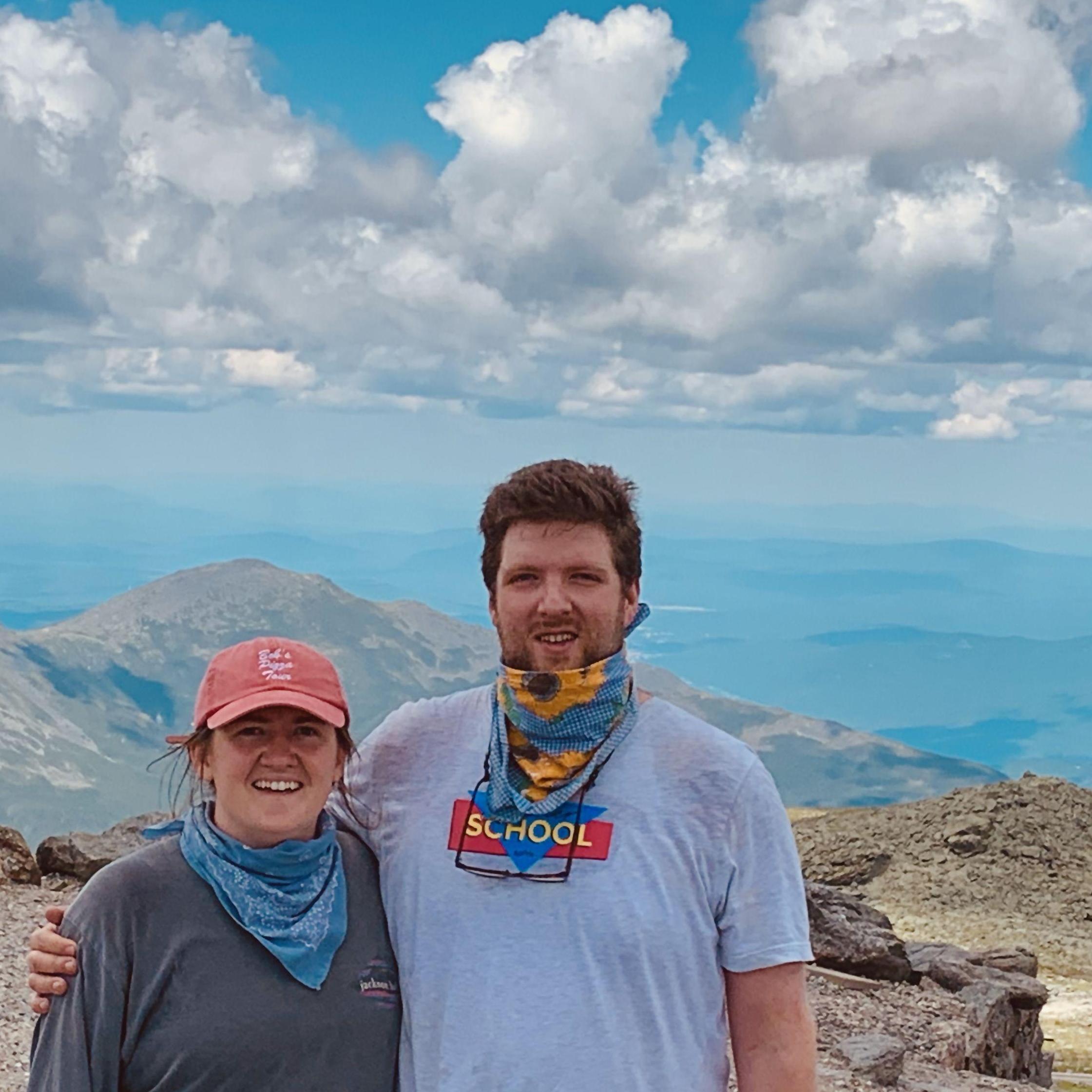 Top of Mount Washington after a two-day hike (New England's tallest peak)
