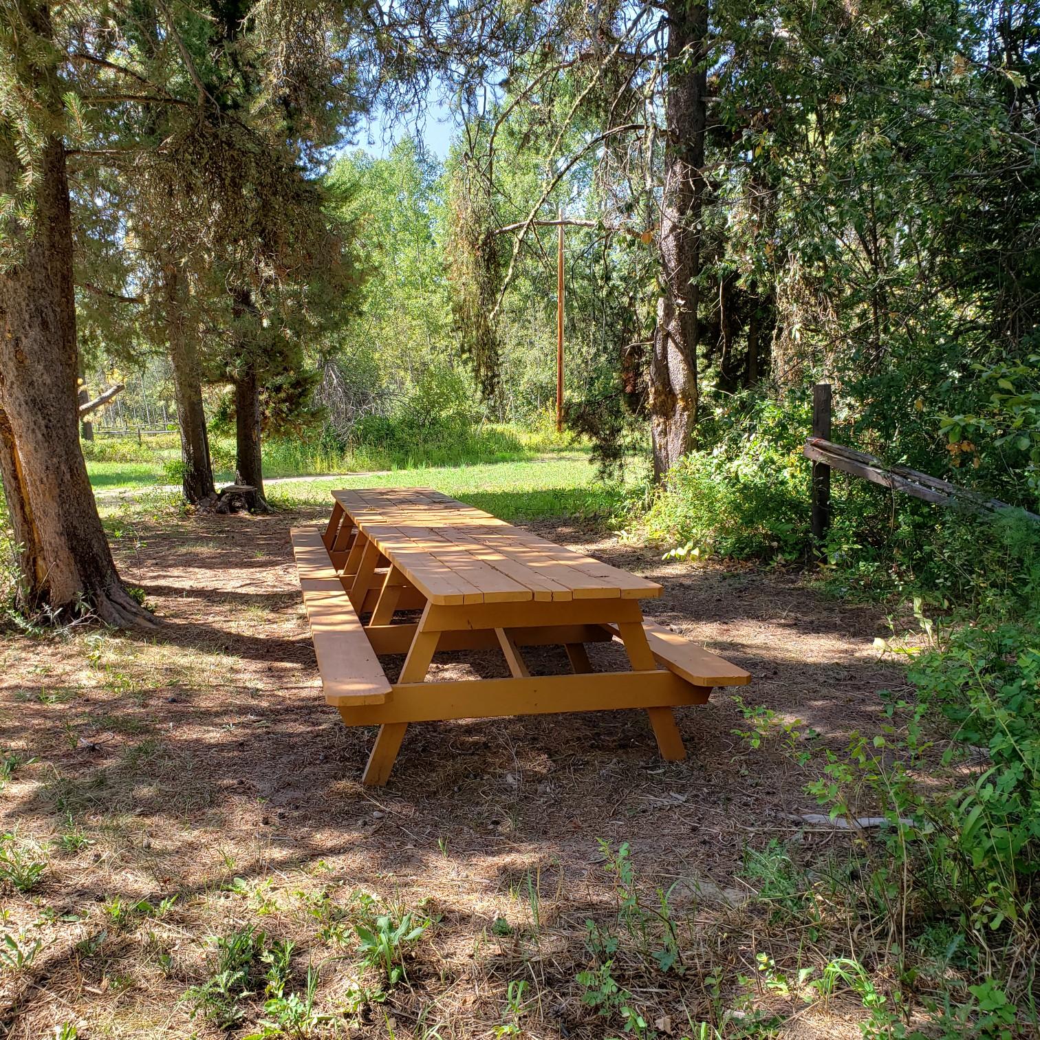 picnic area by the large camp