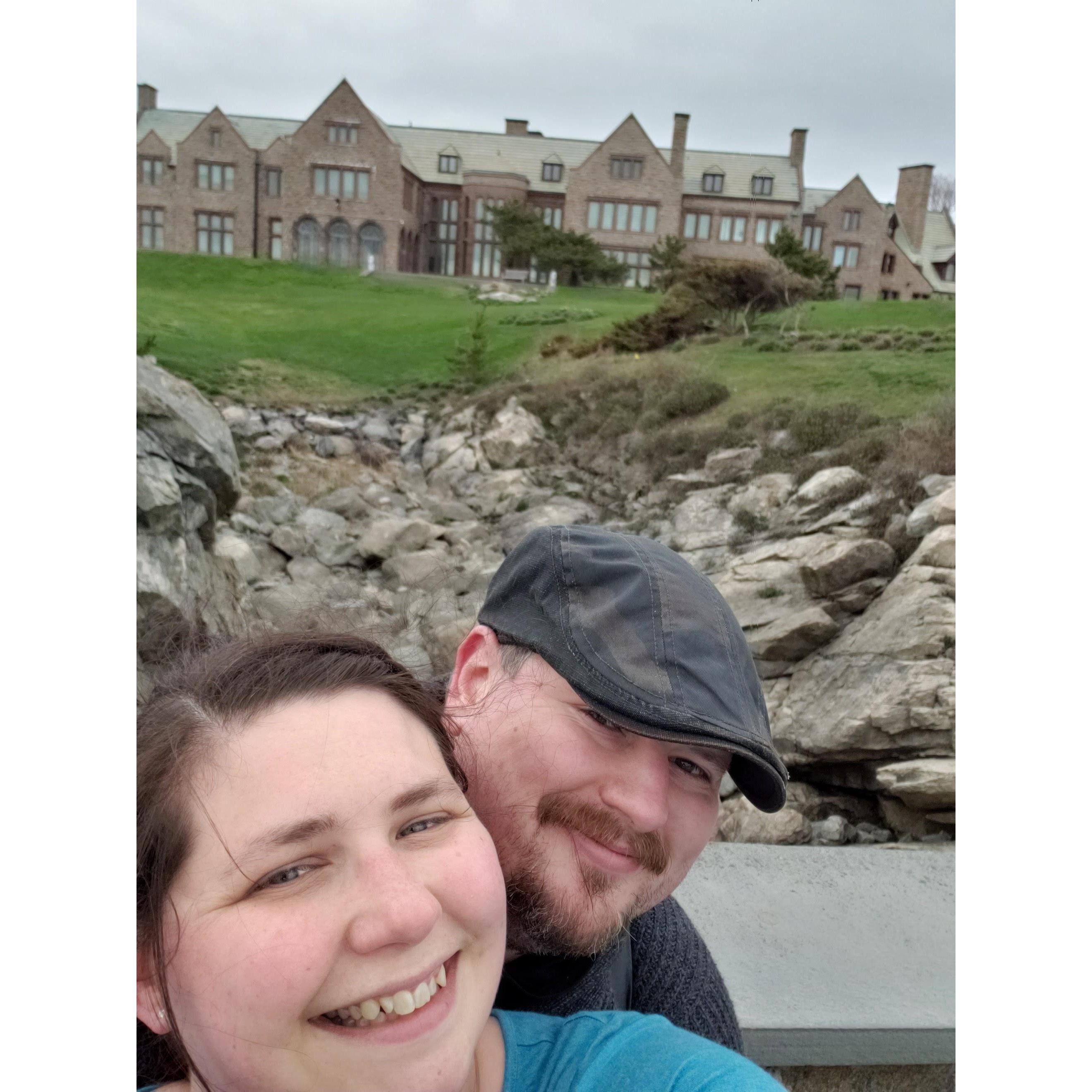 Our most recent trip together - to Newport, RI in April to look at all the big houses!