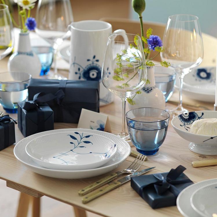 Royal Copenhagen, Blue Fluted Mega Shallow Bowl | Zola