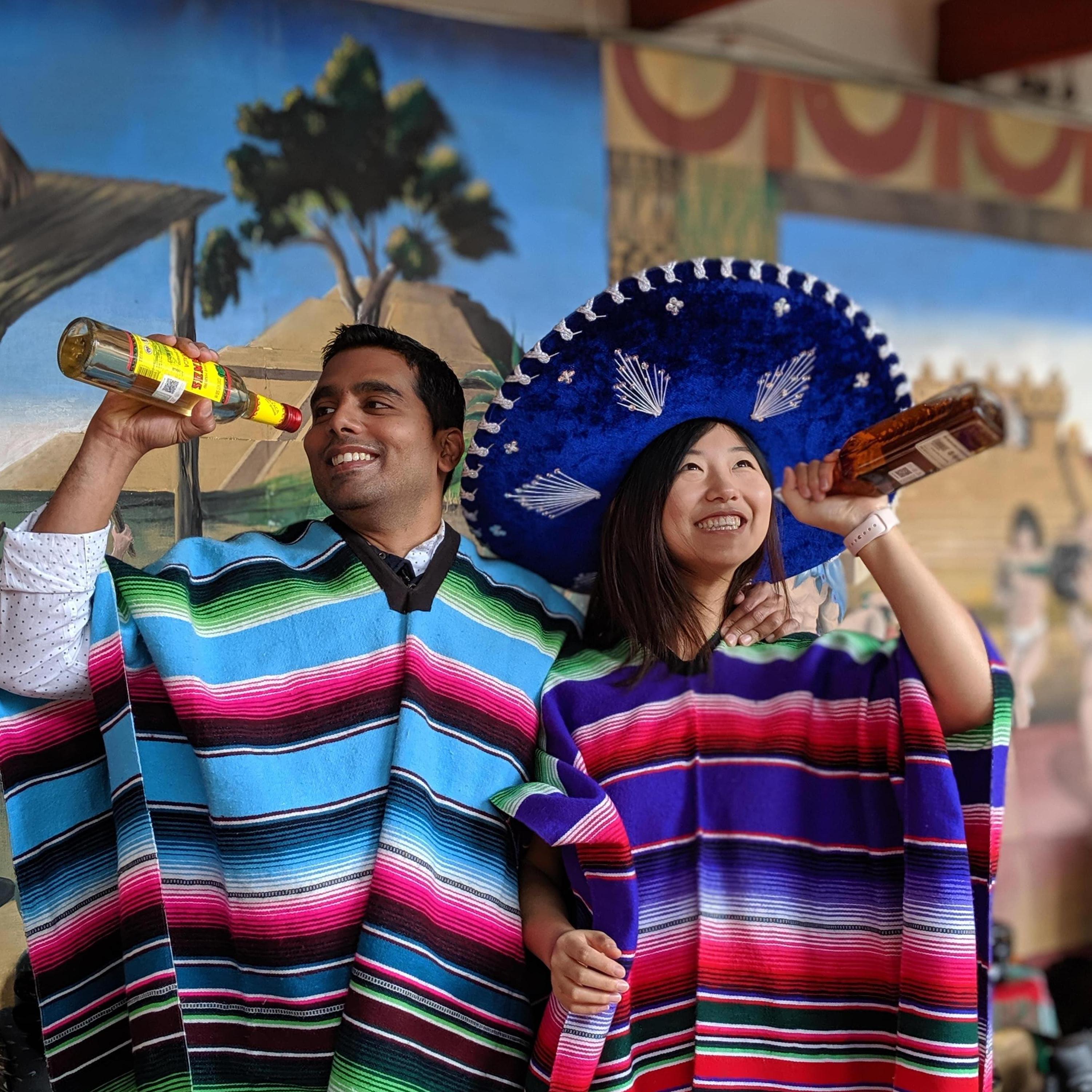 We are also happy doing touristy things, as seen here in Teotihuacan, Mexico