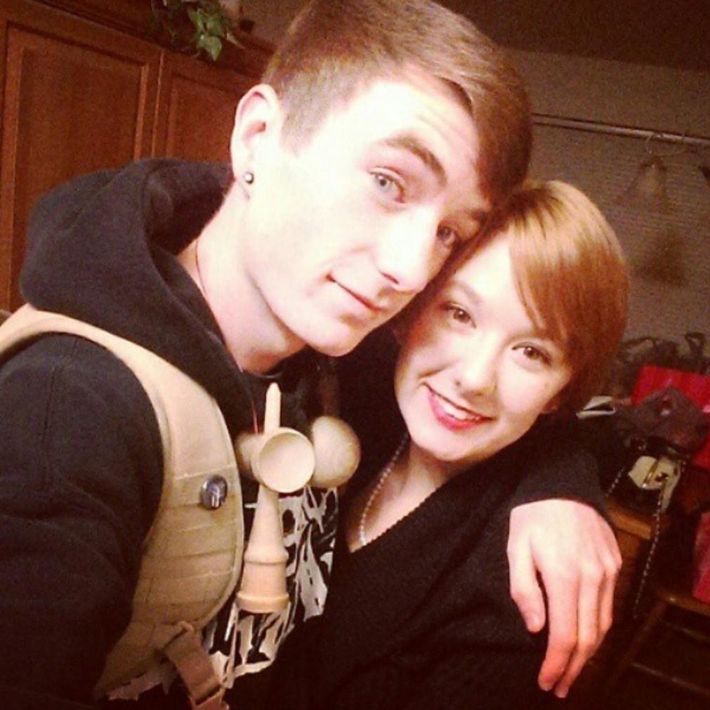 Shi's work Christmas party December of 2014. this picture was posted with the caption "One day were gonna be Mr. and Mrs. Hendrickson. I can't wait."