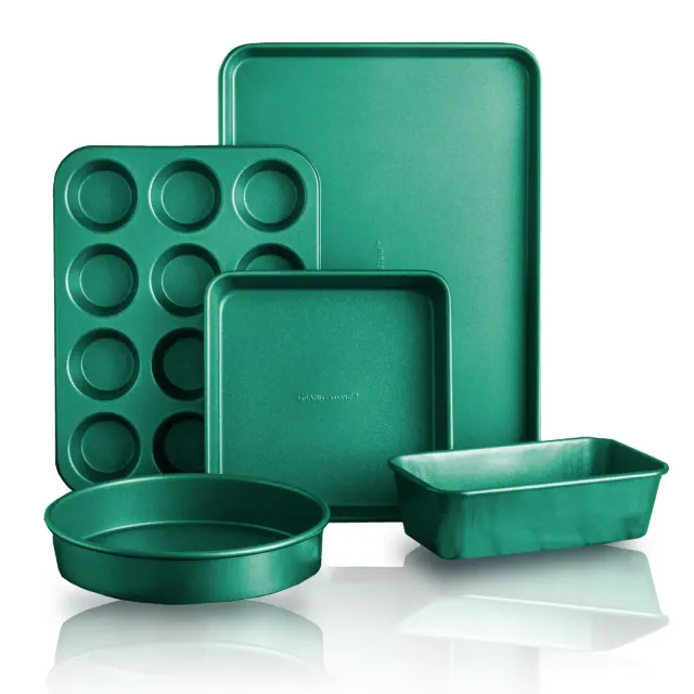 Granitestone Green 5-Piece Nonstick Bakeware Set