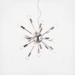 Pulsar Chrome Ceiling Lamp