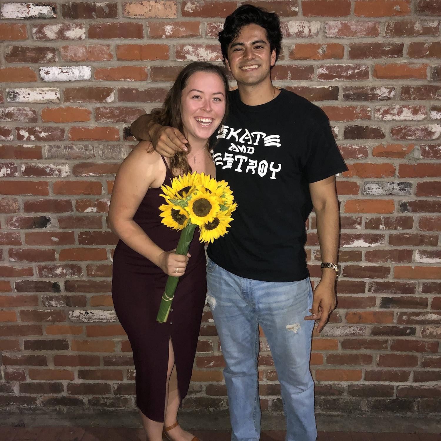 Our first photo together