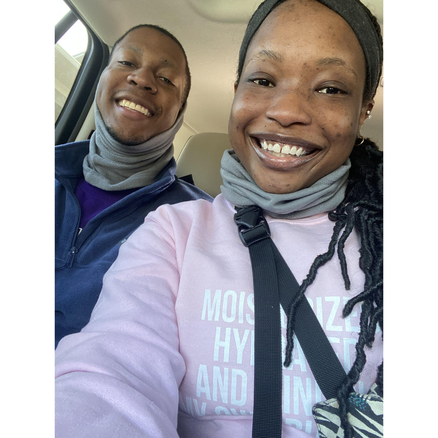 Our first time skiing