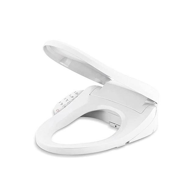 KOHLER 8298-0 C3 155 Elongated Warm Bidet Toilet, White with Quiet-Close Lid, Automatic Deodorization, Self-Cleaning Wand, Adjustable Water Pressure, Nightlight, Heated Seat