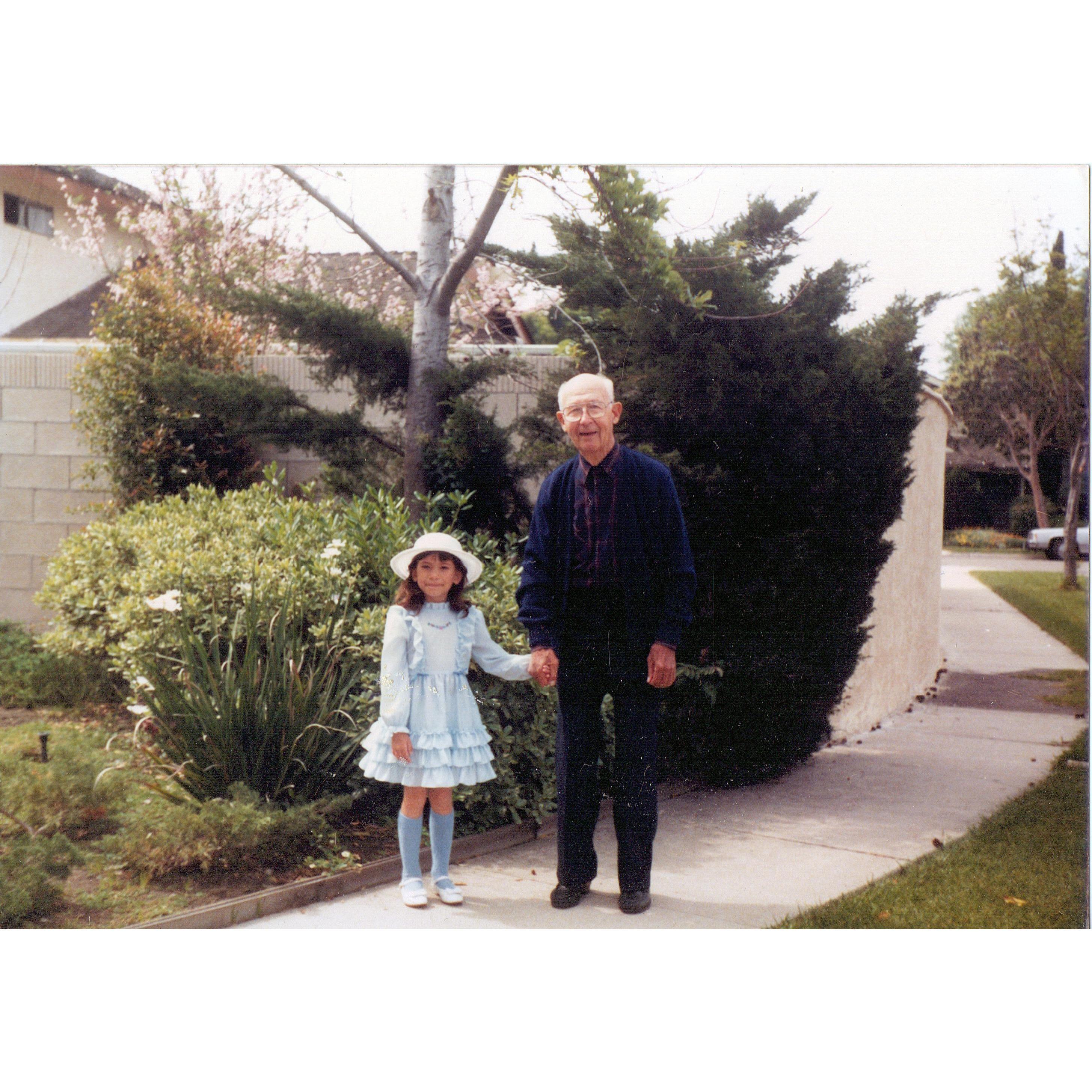 Grandpa Charlie always made Easter special. His sense of humor, kindness and sweet nature made for fun companionship and silly times for a young Aisa.