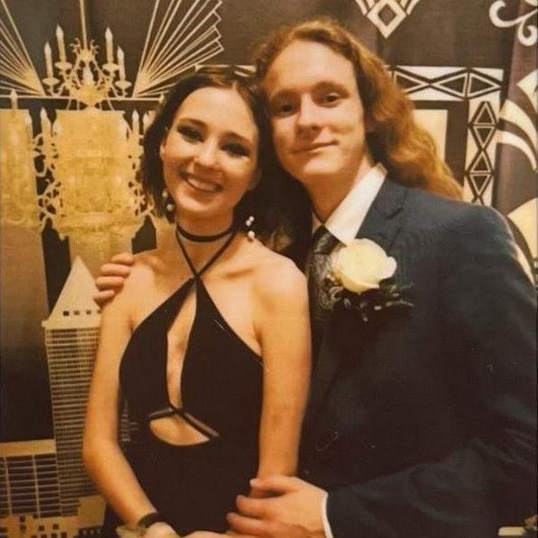 Our first prom together in Macy's Senior year.