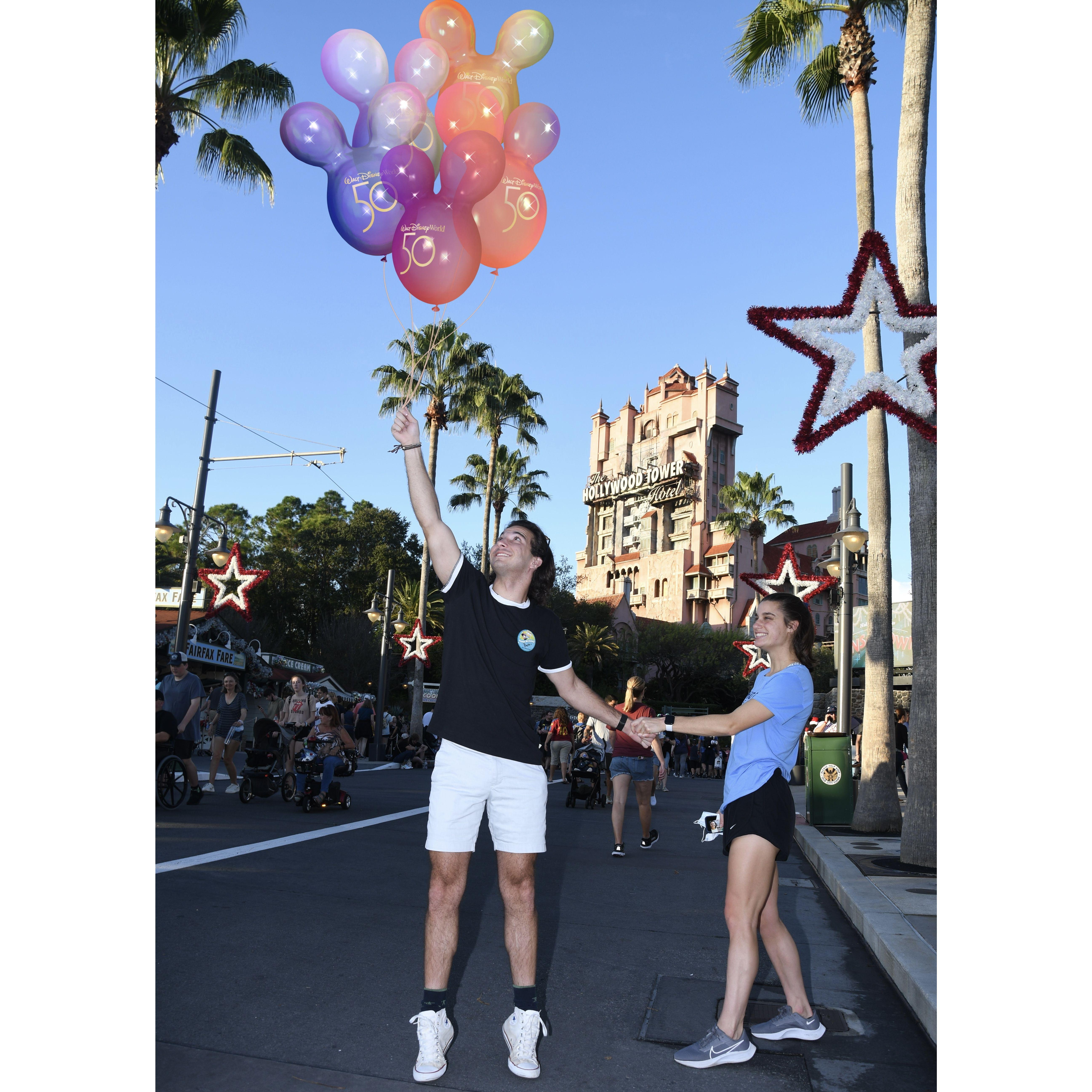 Celebrating Brett's birthday at Disney!  Winter 2021