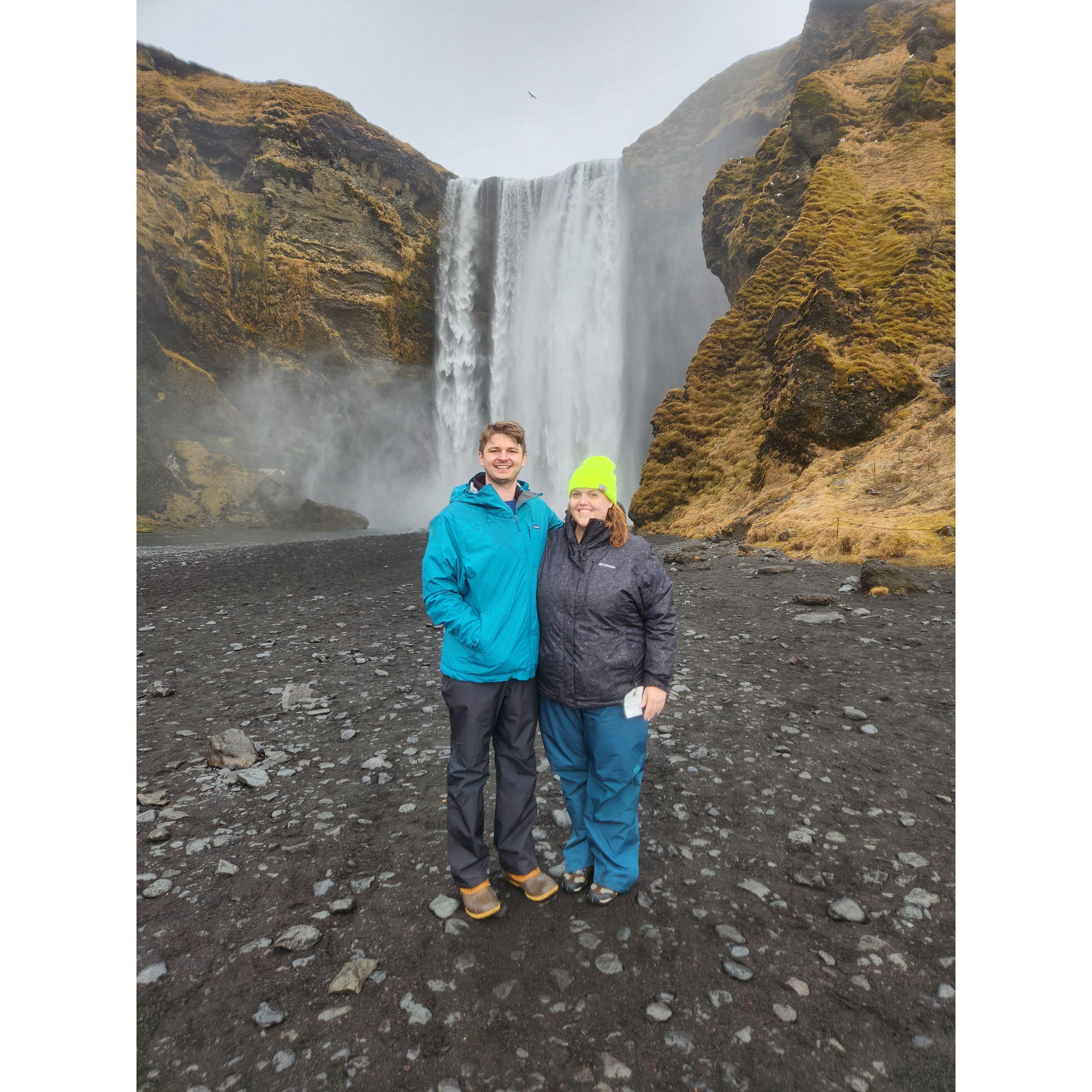 Waterfall exploration in Iceland