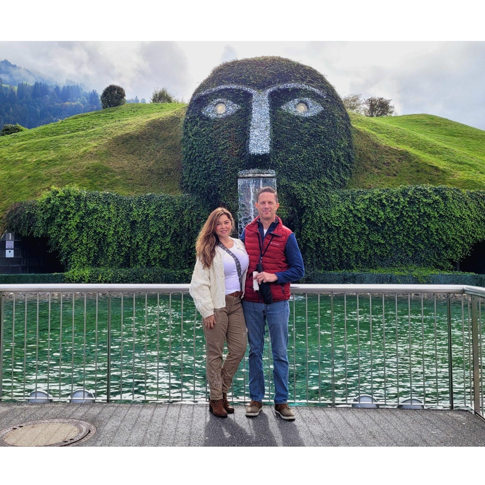At the Swarovski Crystal World in Austria (obviously my choice and not Will's) September, 2022