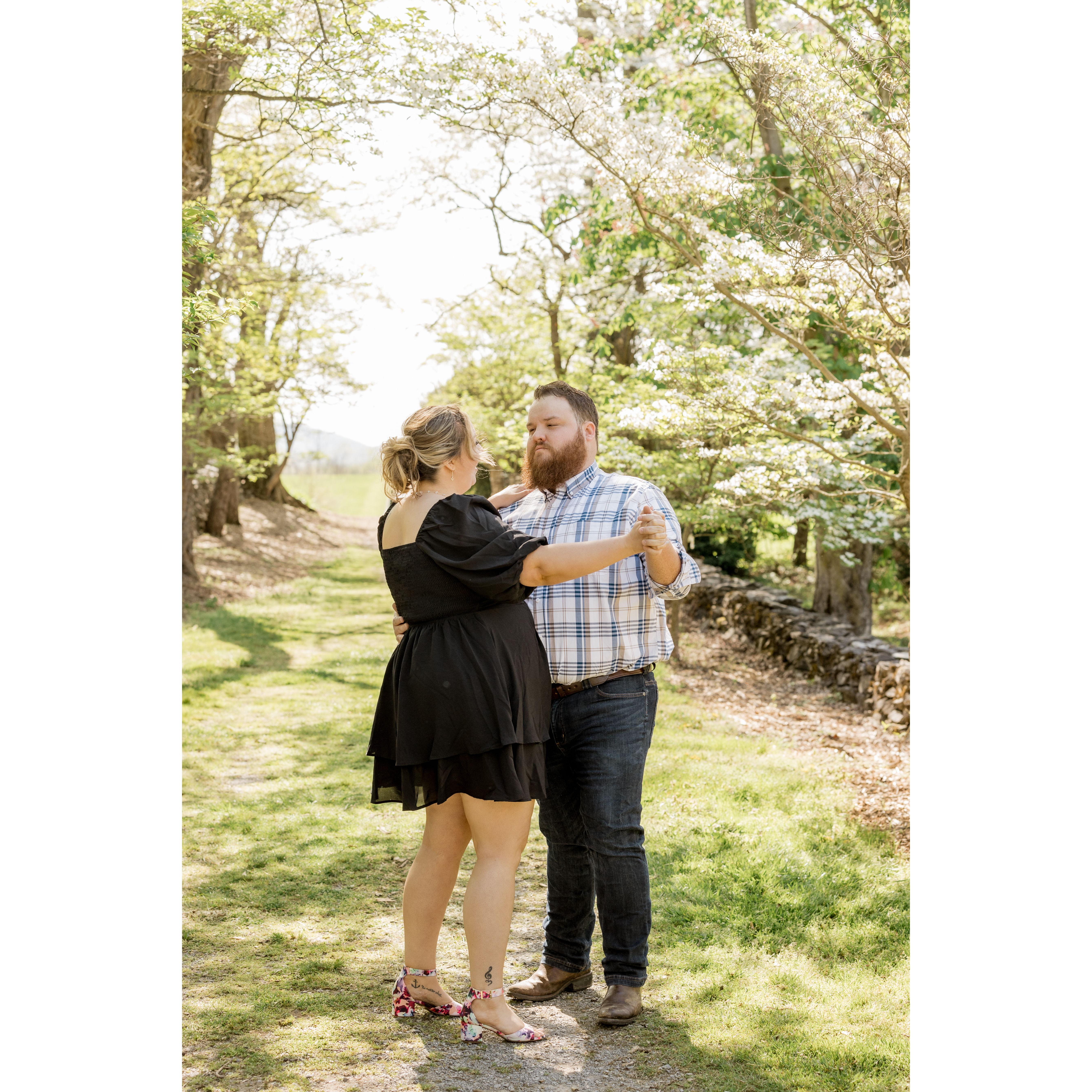Some cute shots from our engagement shoot with our wedding photographers